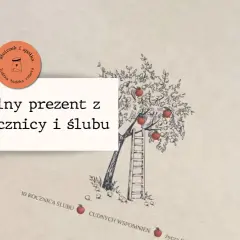 Niebanalny prezent z okazji 6 rocznicy ślubu. Drzewko z jabłkami i drabina symbolizują wspólne cele i marzenia.